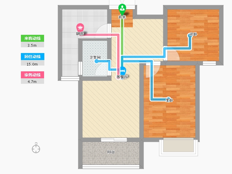 陕西省-咸阳市-雅典名城-58.30-户型库-动静线