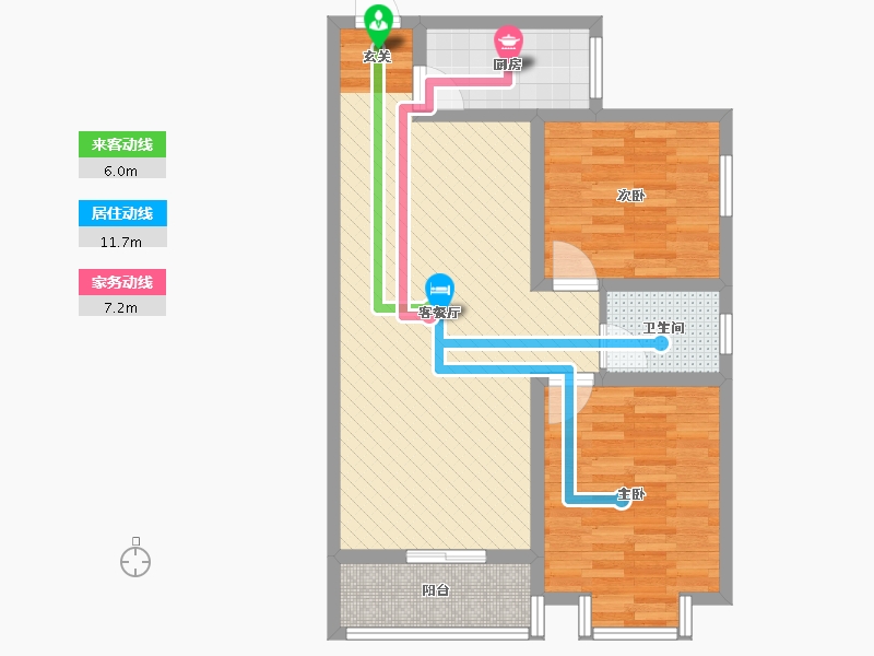 福建省-泉州市-滨海御景城-72.25-户型库-动静线