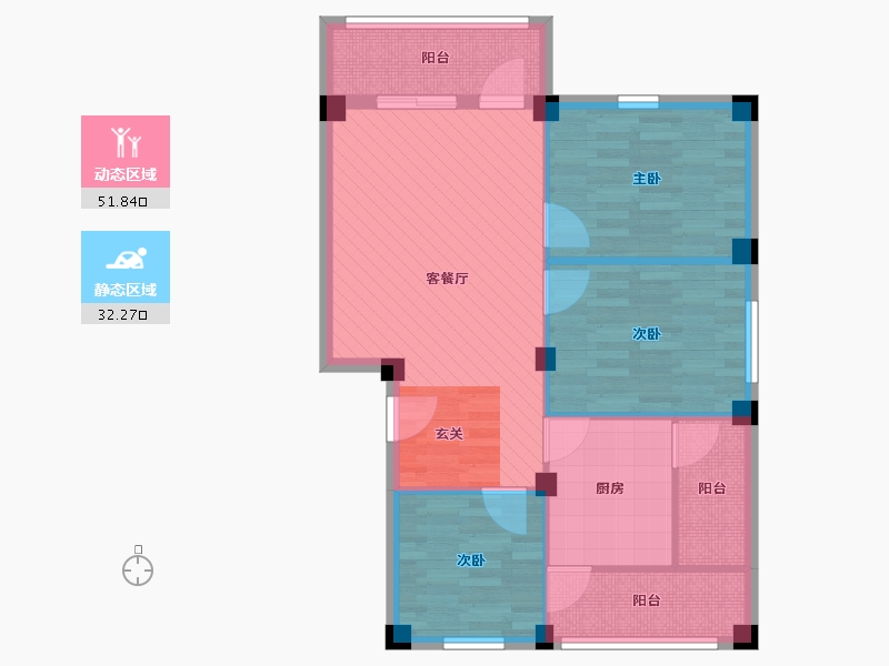 广东省-广州市-花都区赤坭镇-75.15-户型库-动静分区