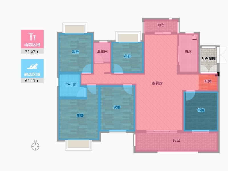 江西省-赣州市-大余奥园-129.94-户型库-动静分区