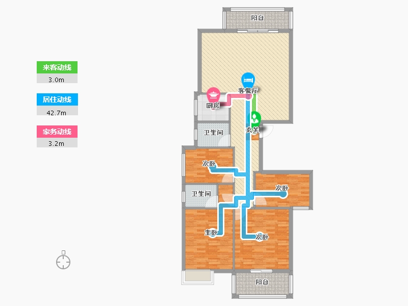 福建省-福州市-长福世家-116.00-户型库-动静线