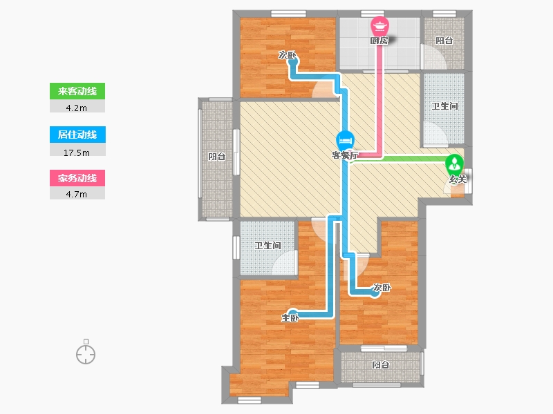 山东省-青岛市-伟东幸福之城-83.29-户型库-动静线