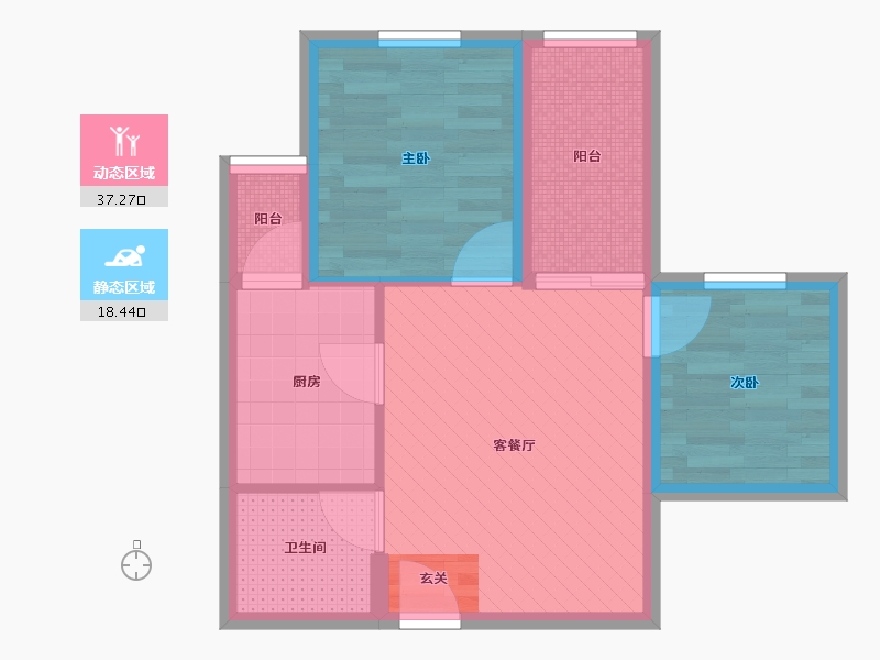 重庆-重庆市-学府悦园-48.00-户型库-动静分区