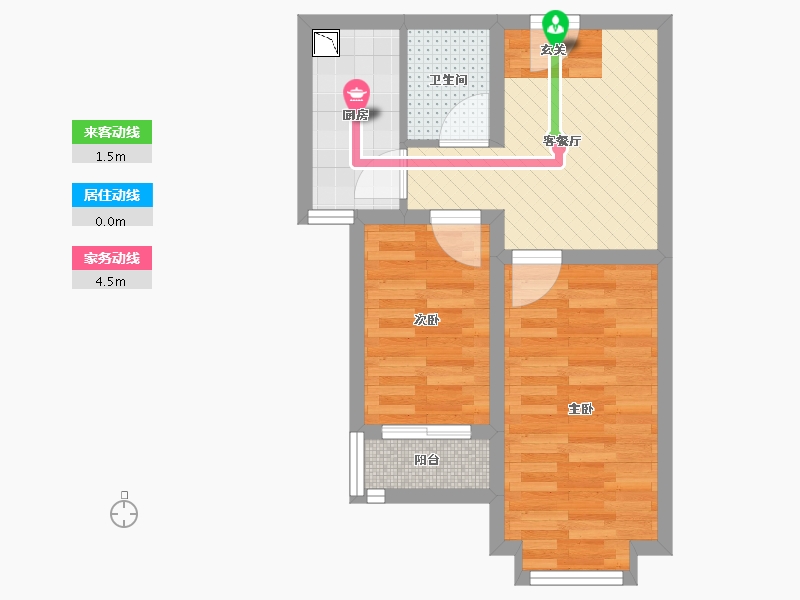 河北省-石家庄市-裕园-42.35-户型库-动静线