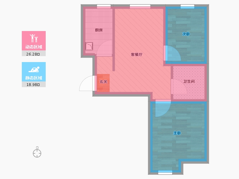 北京-北京市-西仪佳园-38.74-户型库-动静分区