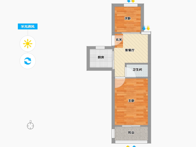 浙江省-杭州市-米市巷小区-31.66-户型库-采光通风