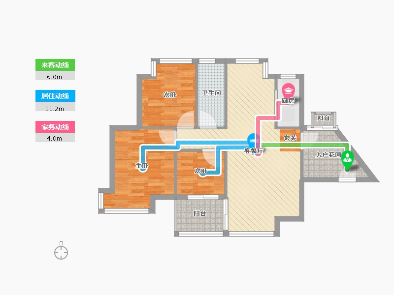 广东省-深圳市-锦绣江南四期-67.79-户型库-动静线