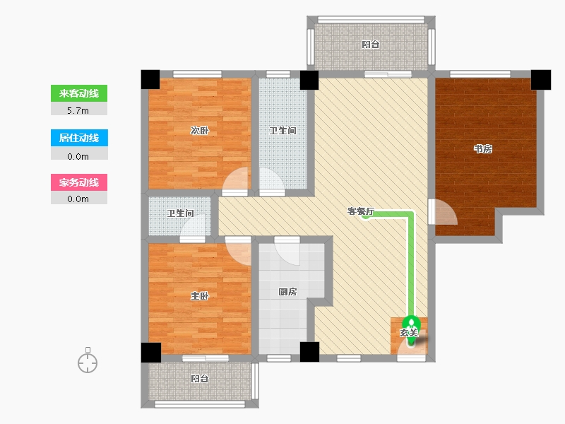 陕西省-榆林市-一品盛世-103.27-户型库-动静线