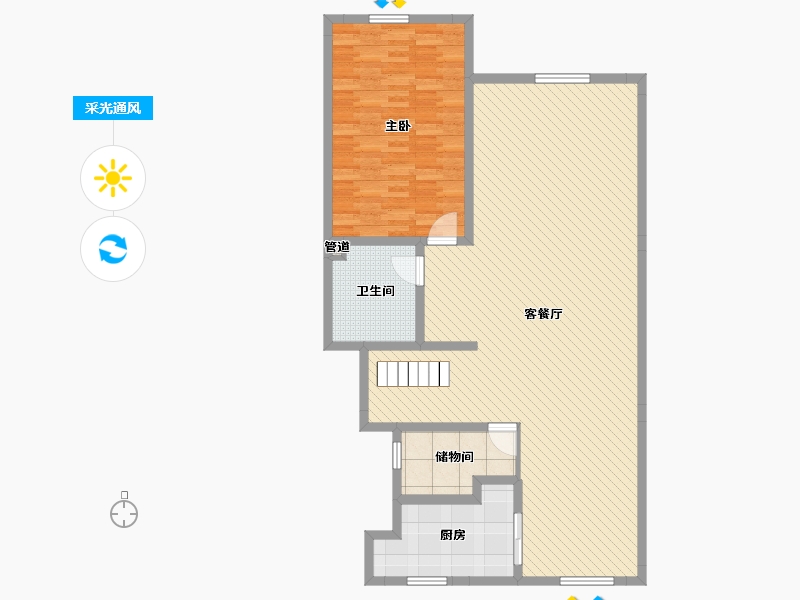 河北省-邯郸市-御赵金薹15-3-301-120.64-户型库-采光通风