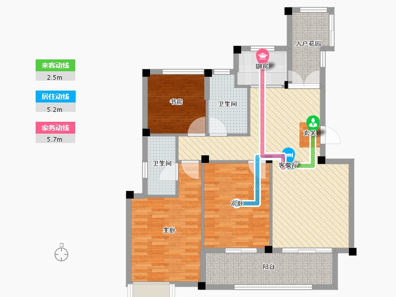 浙江省-嘉兴市-托斯卡纳-96.11-户型库-动静线