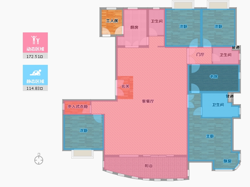 福建省-泉州市-海宸尊域-269.88-户型库-动静分区