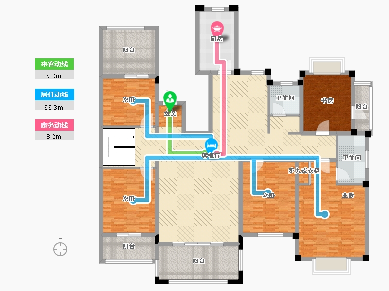 山东省-枣庄市-1号院-193.04-户型库-动静线