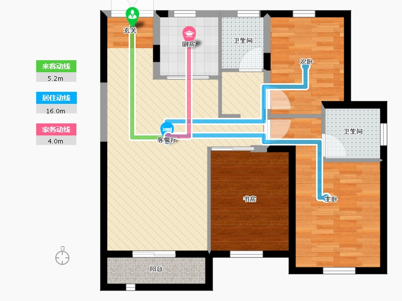 内蒙古自治区-呼和浩特市-永泰城3期御景(建设中)-79.01-户型库-动静线