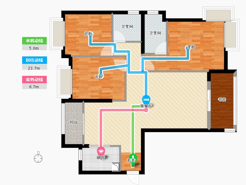 福建省-厦门市-国贸商城同悦-100.19-户型库-动静线