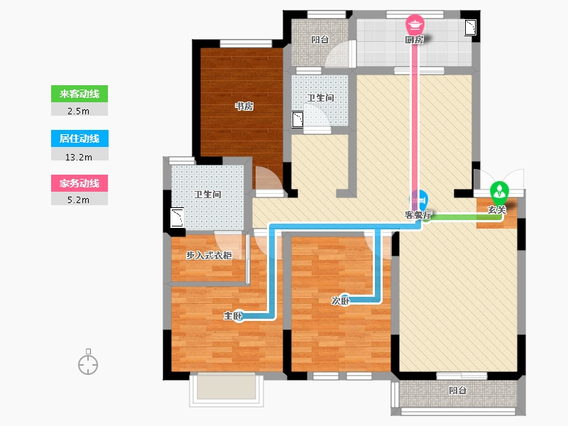 云南省-文山壮族苗族自治州-华宇世外桃源-95.26-户型库-动静线