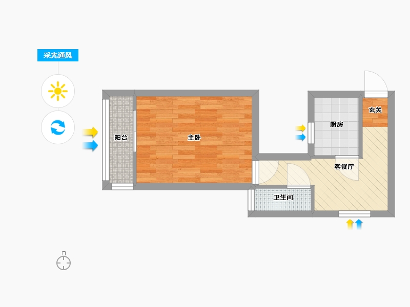 北京-北京市-北露园-30.88-户型库-采光通风