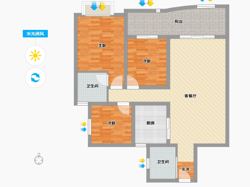 贵州省-铜仁市-松桃外滩-97.01-户型库-采光通风