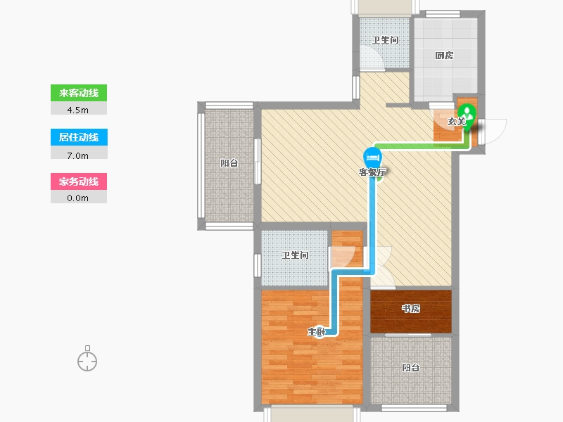 江苏省-南京市-正荣润锦-77.73-户型库-动静线