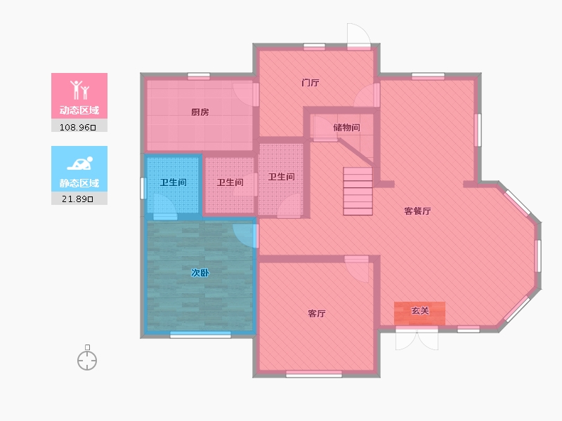 江苏省-南京市-环洲路-115.53-户型库-动静分区