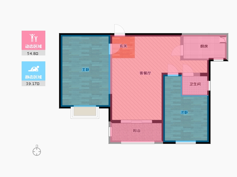 河北省-石家庄市-星凯国际-83.25-户型库-动静分区