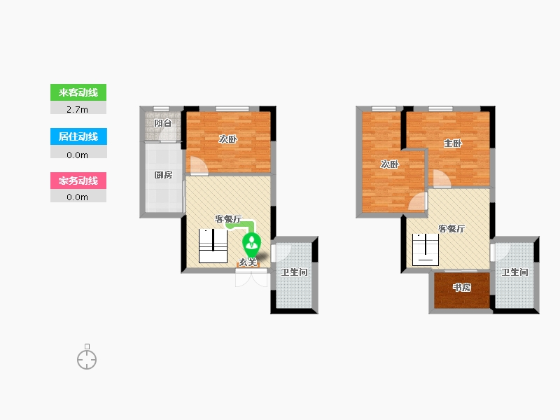 广东省-东莞市-富盈盈翠曦园-93.00-户型库-动静线