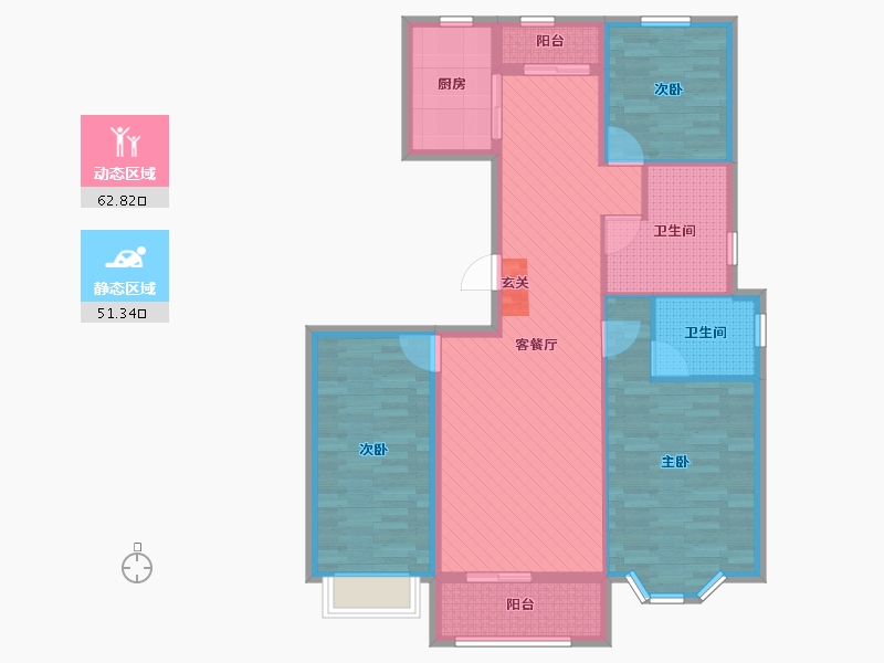 山东省-东营市-万通海欣盈园-101.01-户型库-动静分区