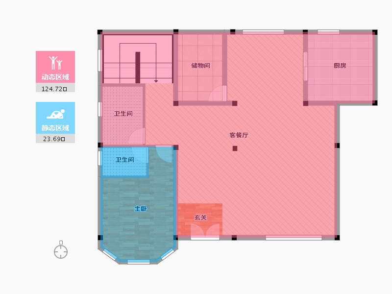 广西壮族自治区-南宁市-上林-135.75-户型库-动静分区