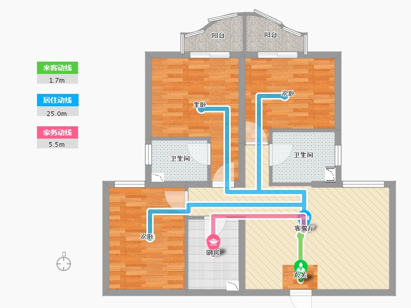 山西省-晋城市-汇邦现代城-79.16-户型库-动静线