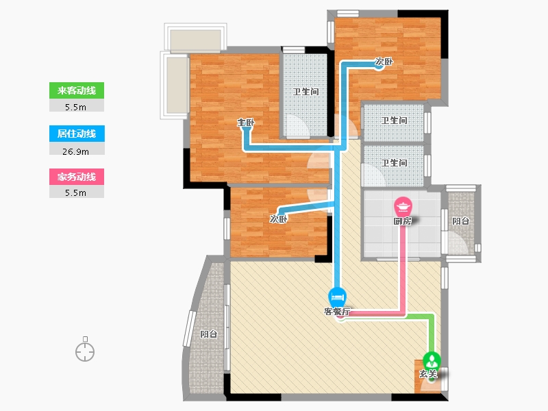 广东省-佛山市-嘉信三期20座10a-106.38-户型库-动静线