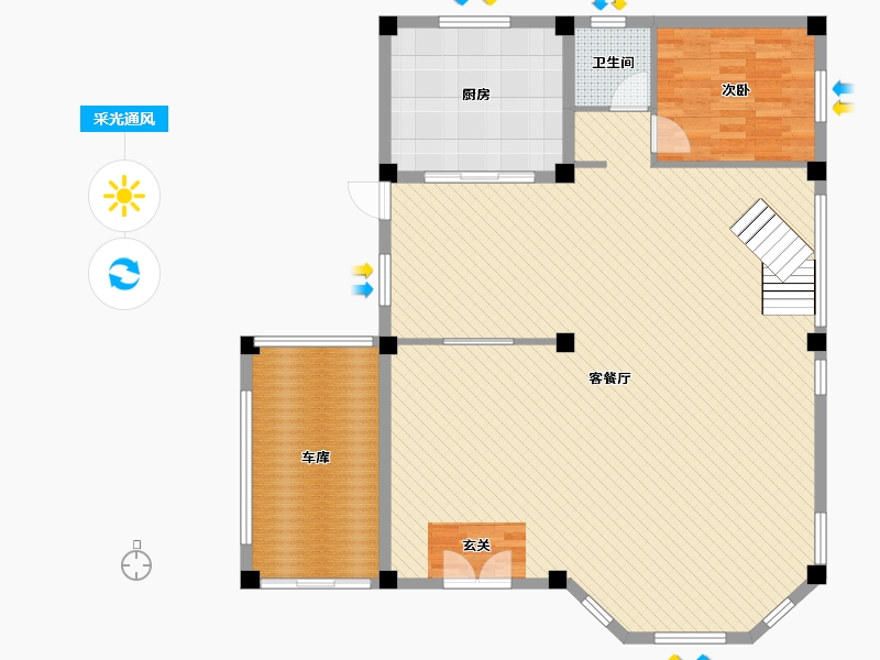 浙江省-宁波市-下应-137.47-户型库-采光通风