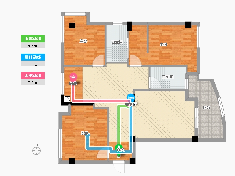 福建省-南平市-水岸蓝桥-98.00-户型库-动静线