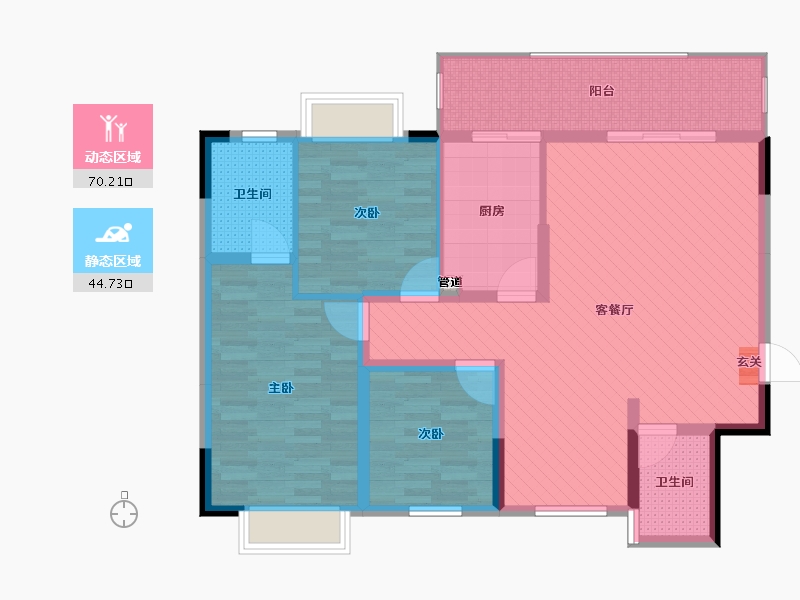 湖南省-郴州市-芙蓉名邸-102.03-户型库-动静分区