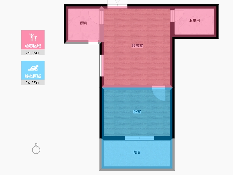 河北省-石家庄市-陕建・翠园锦绣-43.49-户型库-动静分区