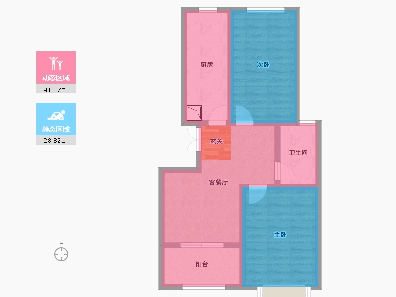 甘肃省-兰州市-轨道・城市曙光-61.22-户型库-动静分区