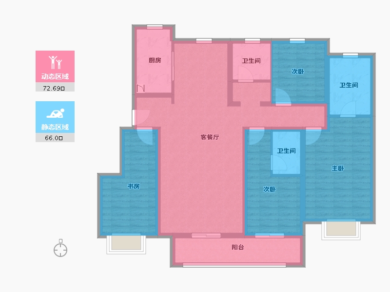 河南省-郑州市-中骏华信�Z悦-123.20-户型库-动静分区