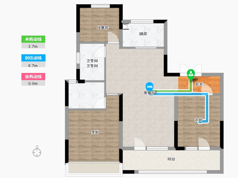 山东省-青岛市-中南世纪城（林樾）-96.00-户型库-动静线