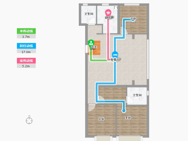 河北省-邯郸市-泽信・云樾天著-89.60-户型库-动静线