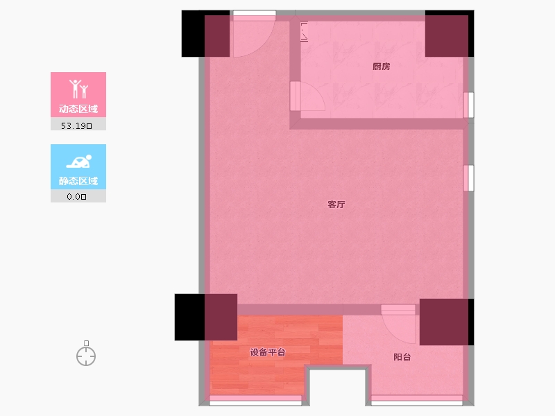 陕西省-西安市-南湖�o汇-44.74-户型库-动静分区