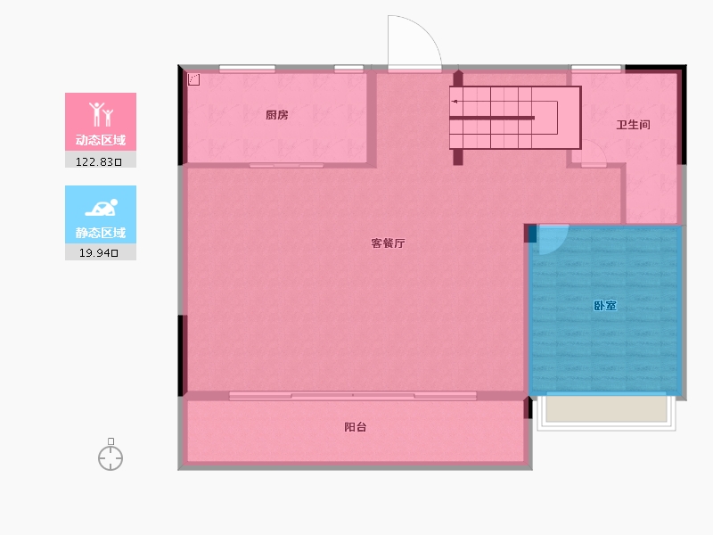 陕西省-西安市-西安中梁壹号院-132.82-户型库-动静分区