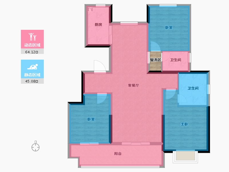 陕西省-西安市-力高・君御世家-99.18-户型库-动静分区