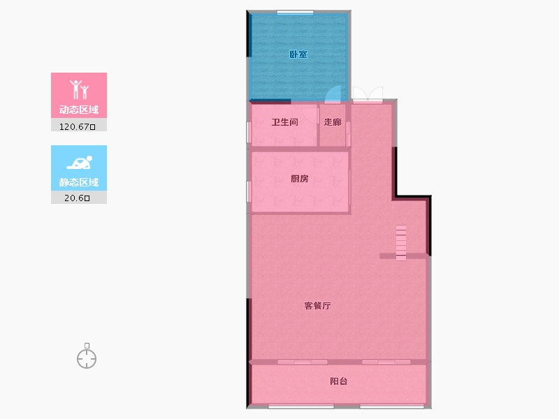 陕西省-西安市-新城玺樾骊府-130.47-户型库-动静分区