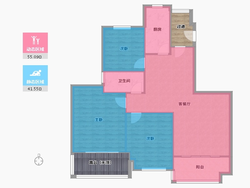 安徽省-马鞍山市-恒大绿洲-99.40-户型库-动静分区