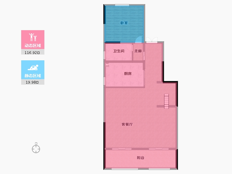 陕西省-西安市-新城玺樾骊府-125.88-户型库-动静分区