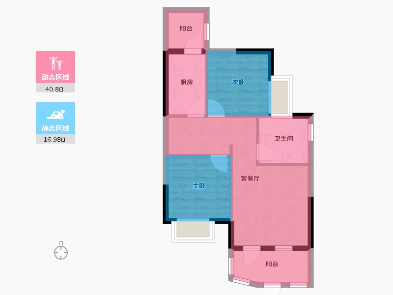 湖南省-湘西土家族苗族自治州-恒大御龙天峰-51.00-户型库-动静分区