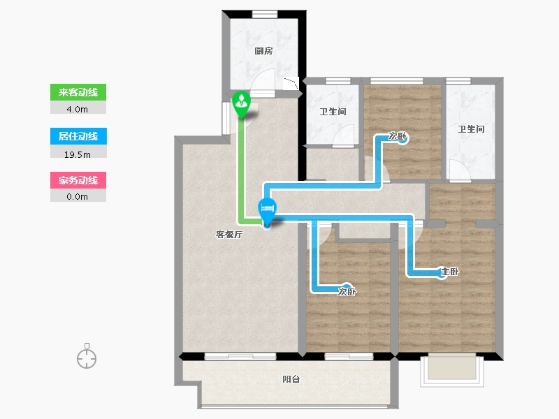 青海省-西宁市-富力开远城-89.51-户型库-动静线