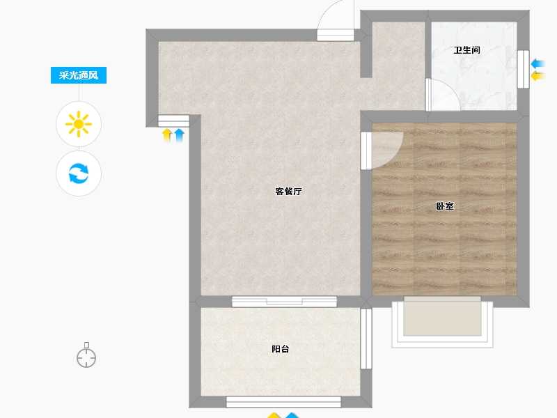 陕西省-西安市-太白逸境-43.50-户型库-采光通风