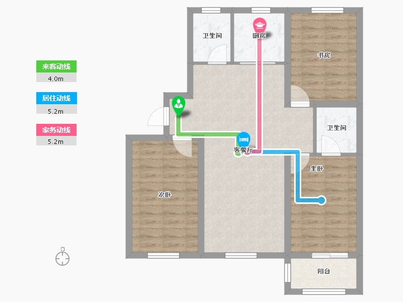 河北省-唐山市-天和盛世-81.00-户型库-动静线