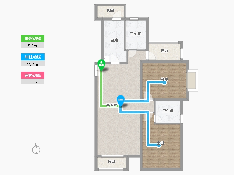 河北省-廊坊市-廊坊鸿坤・理想城-92.09-户型库-动静线