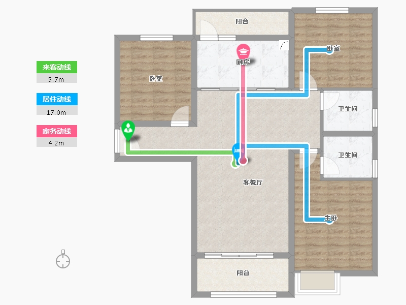 甘肃省-陇南市-陇城壹号三期-103.40-户型库-动静线