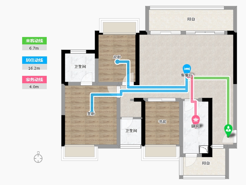 广西壮族自治区-柳州市-中国铁建国际城-93.64-户型库-动静线